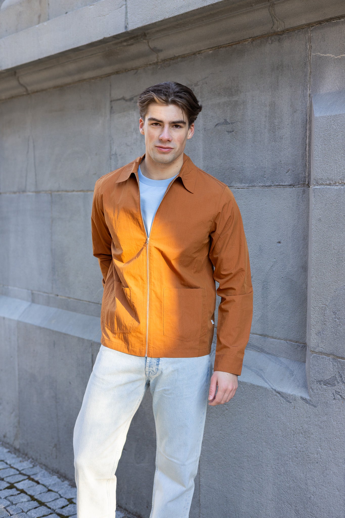 NN.07 Virgil Zip Shirt 5024 – Høyer Trondheim/Høyer Solsiden
