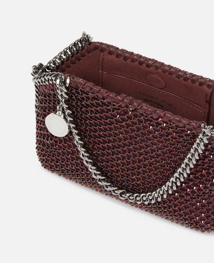 STELLA MCCARTNEY MINI SHOULDER BAG ECO CRYSTALS & MESH