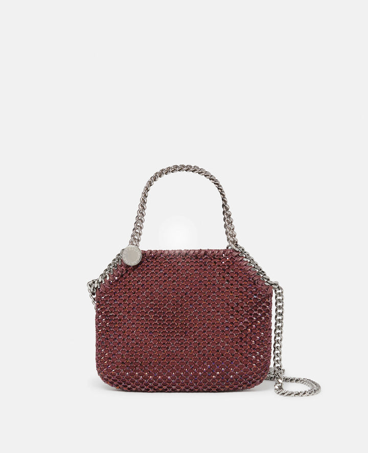 STELLA MCCARTNEY MINI SHOULDER BAG ECO CRYSTALS & MESH