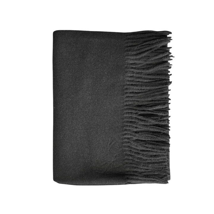 Nye ull cashmere skjerf med frynser