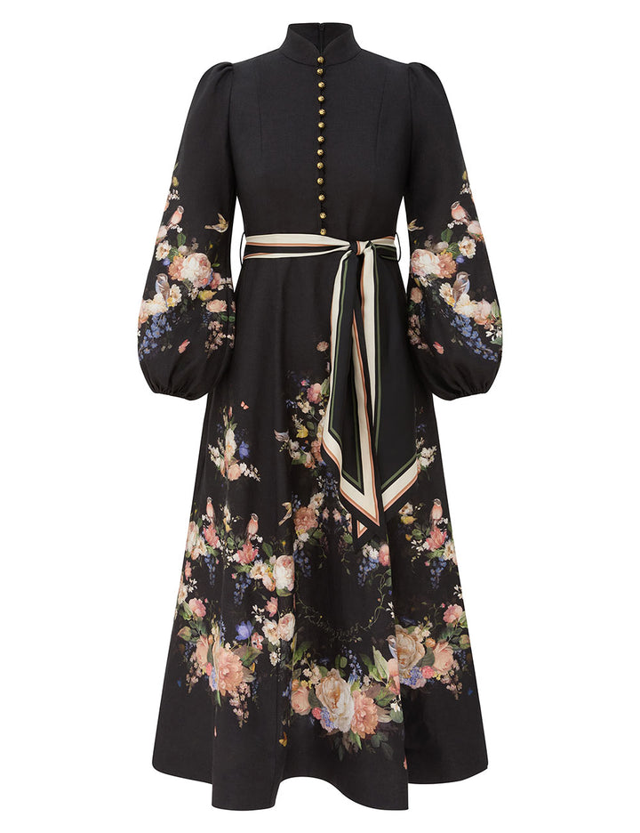 Valiant Button Midi Dress