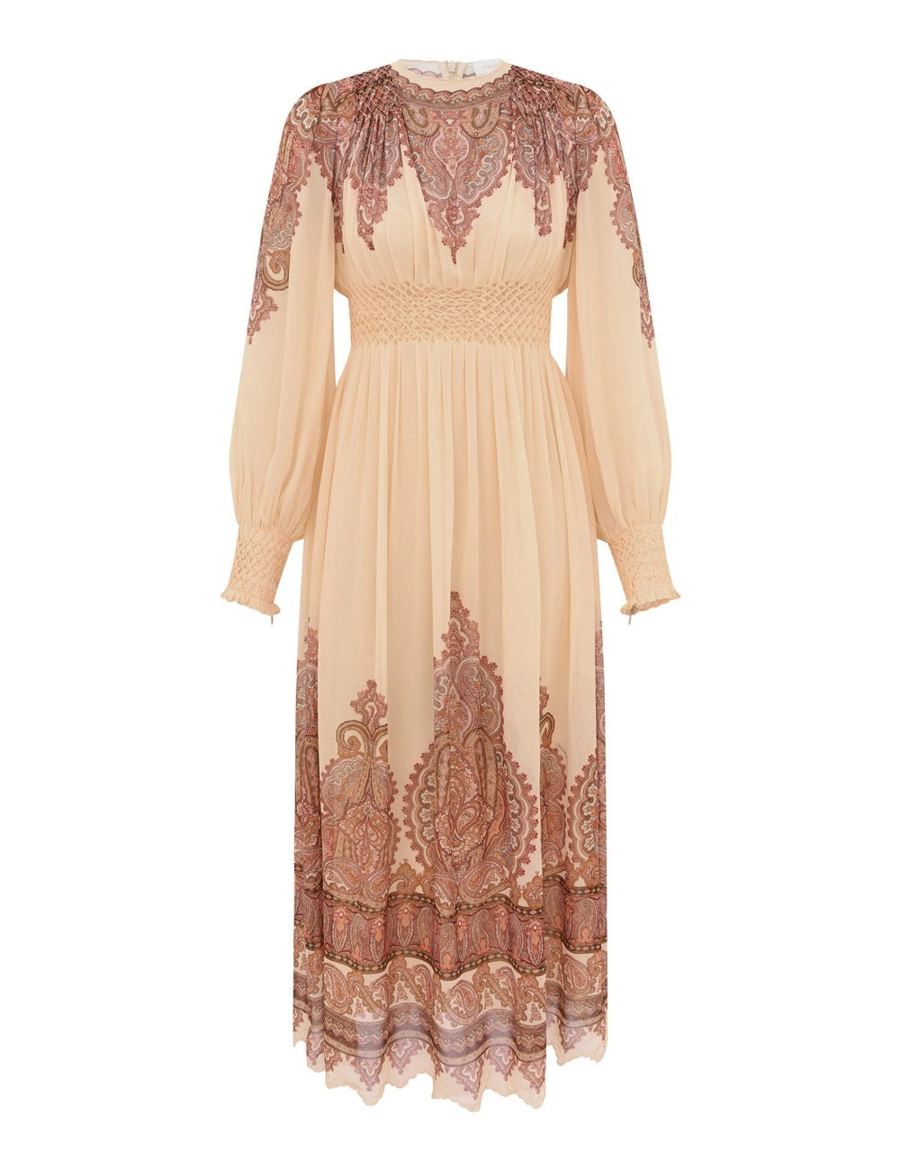 Ascent Smocked Midi Dress