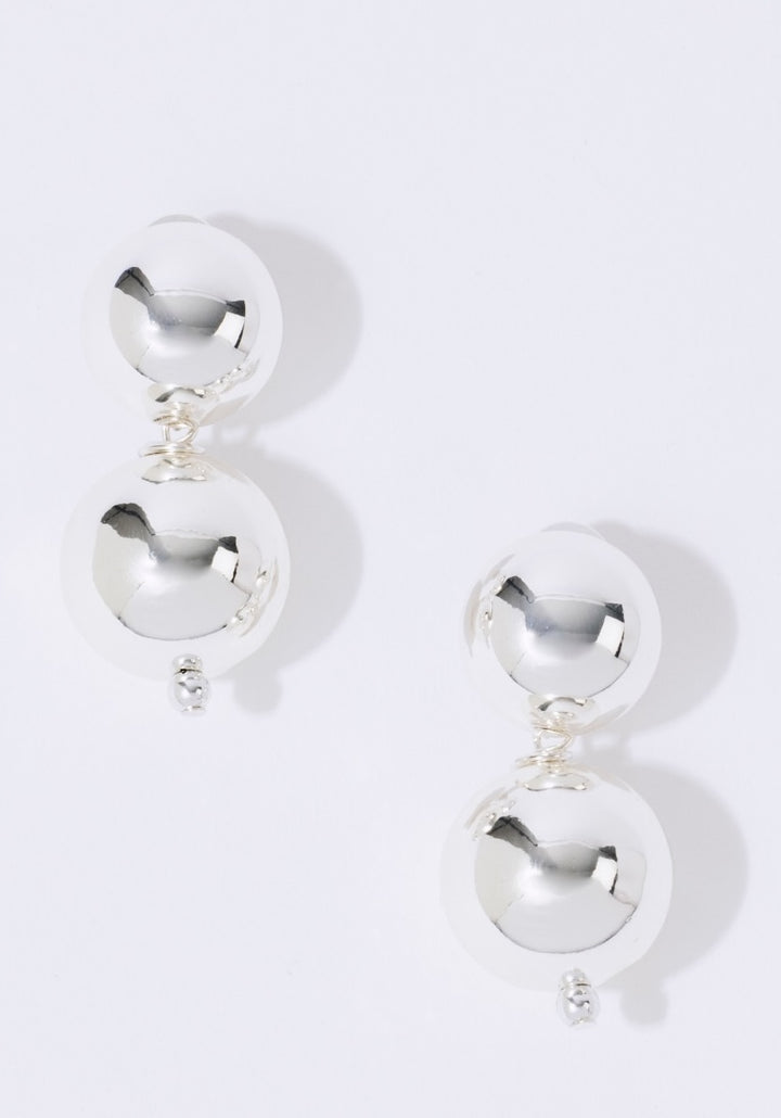 PEARL OCTOPUSS.Y Silver Sphere Studs