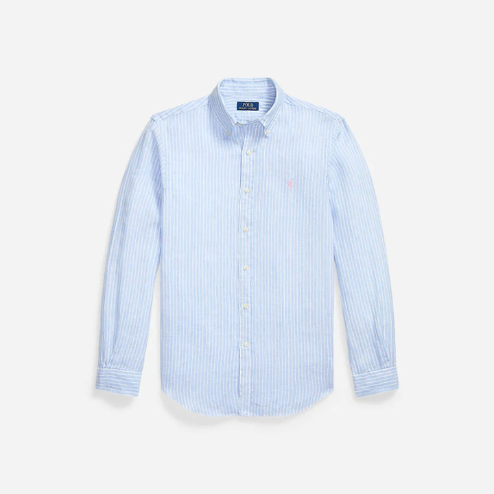 Custom Fit Striped Linen Shirt