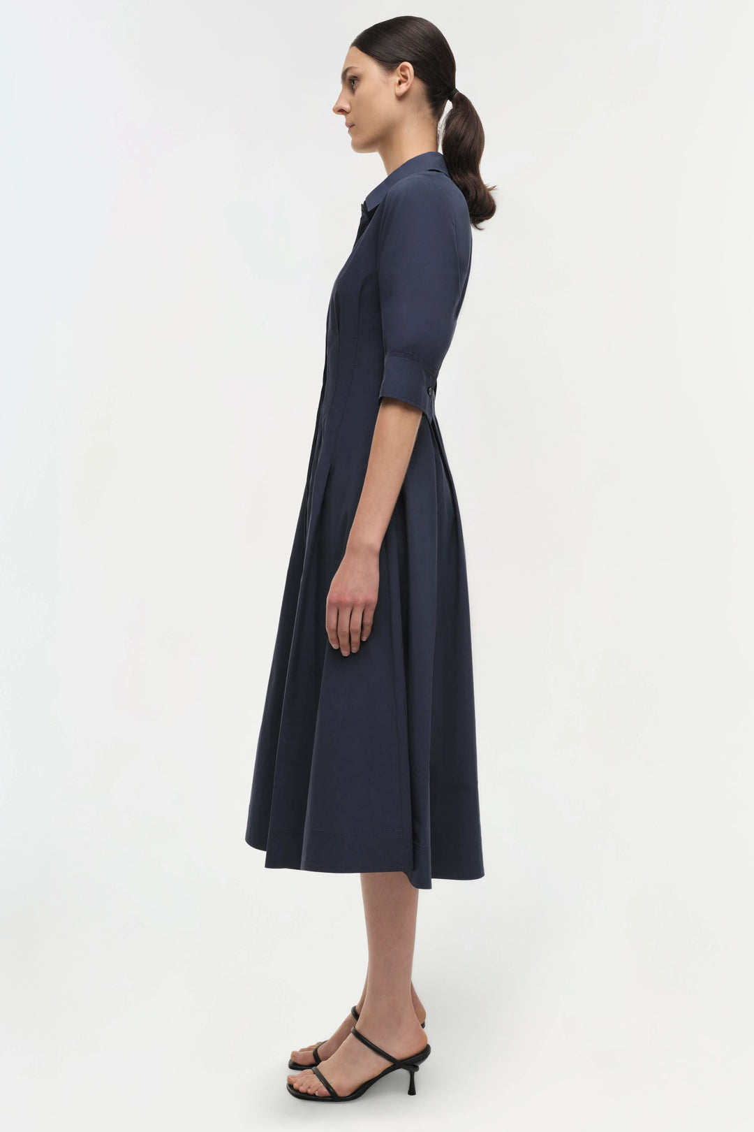 JAZZ PINTUCK MIDI DRESS