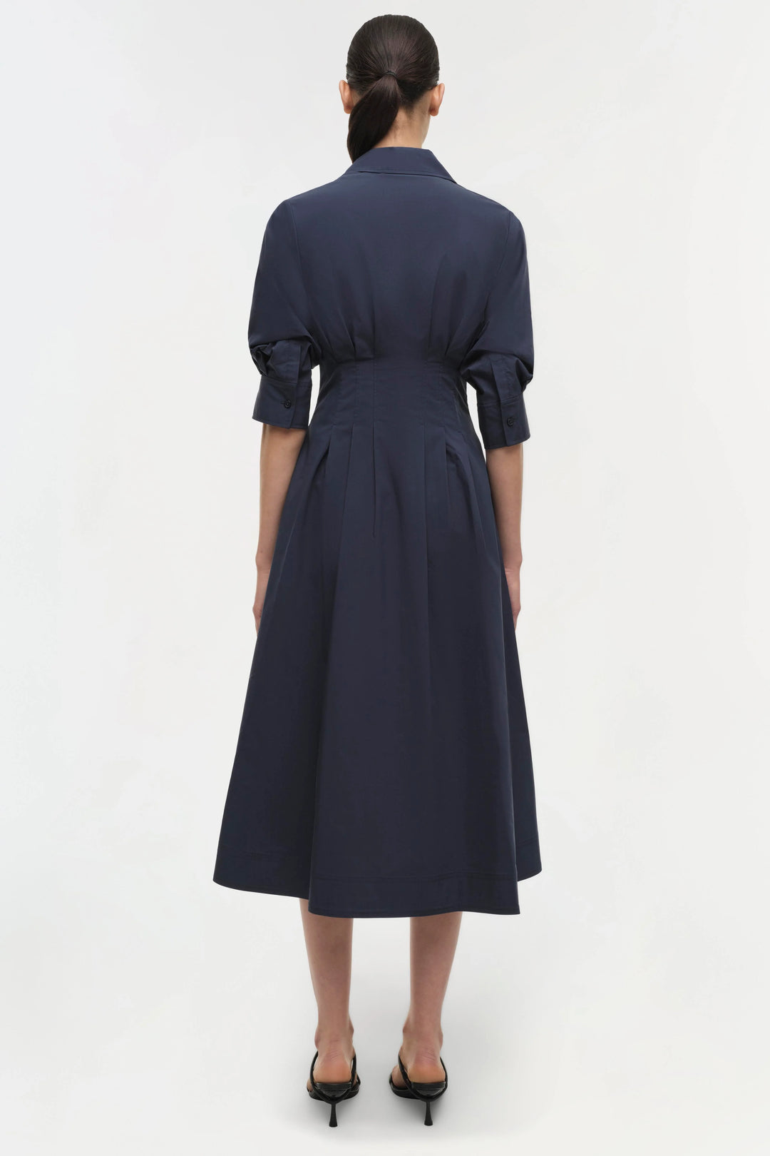 JAZZ PINTUCK MIDI DRESS