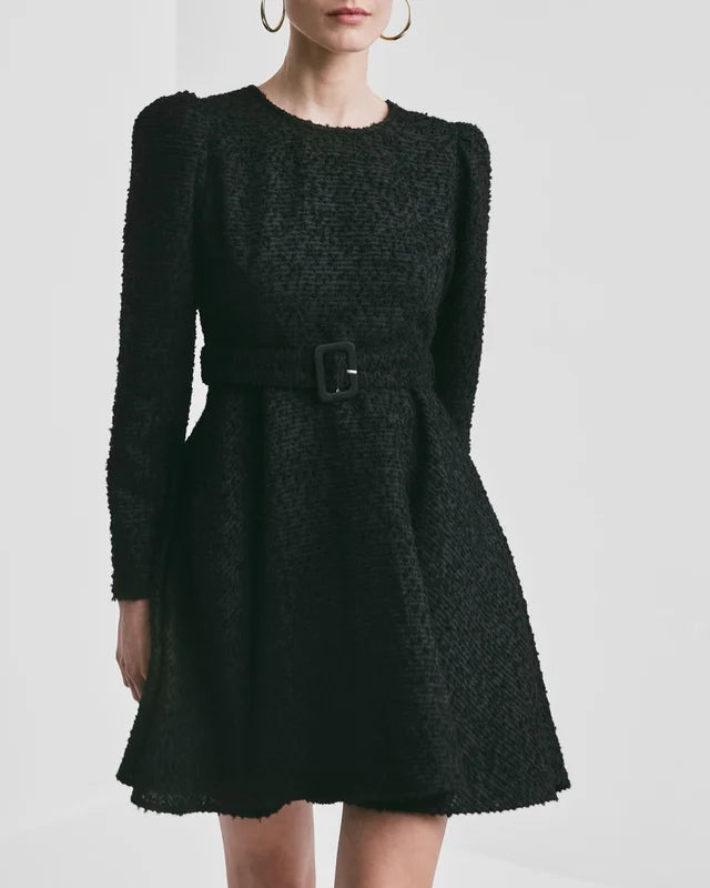 Boucle Belt Dress
