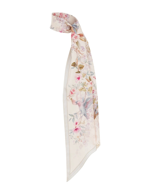 Printed Silk Neck Scarf