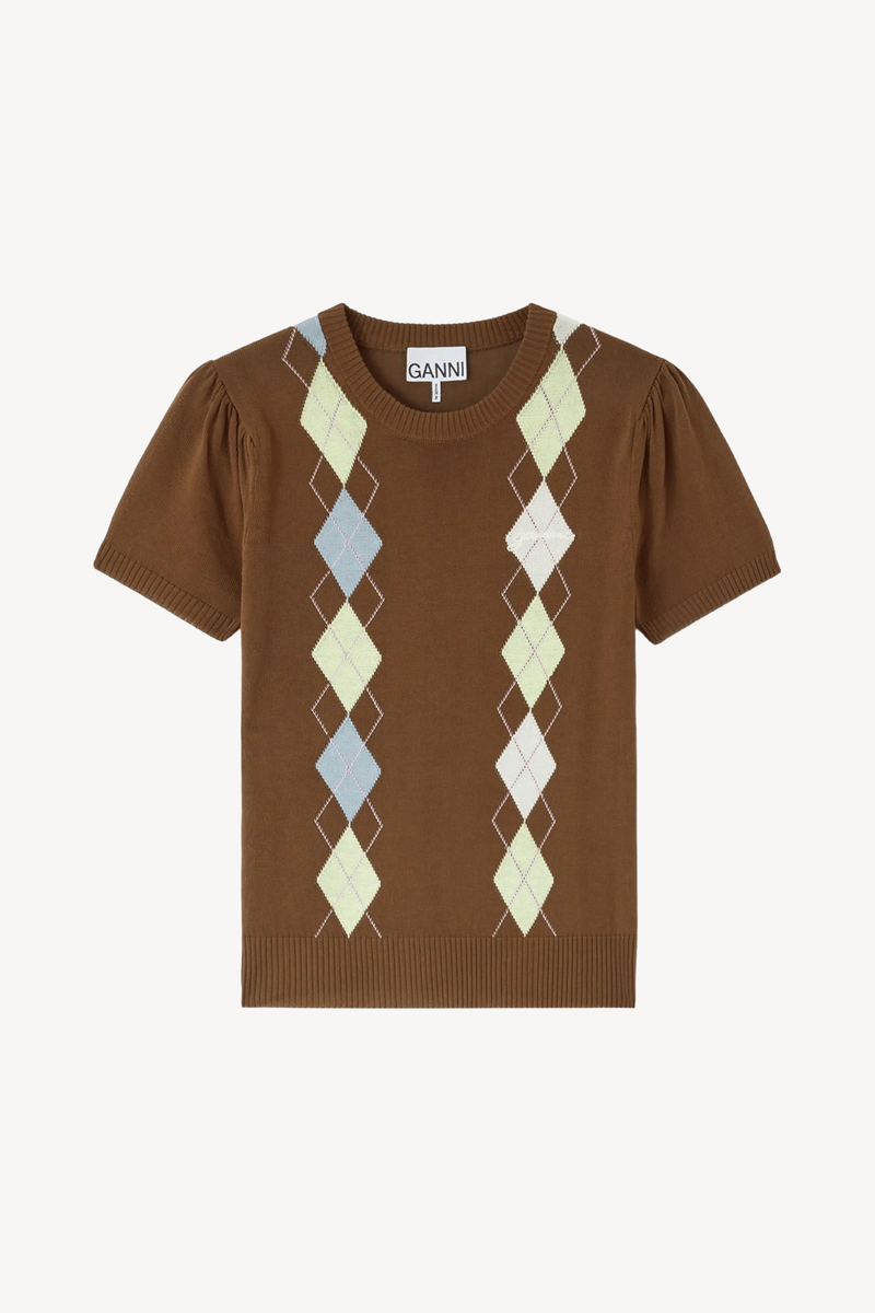 Light Cotton Argyle T-shirt