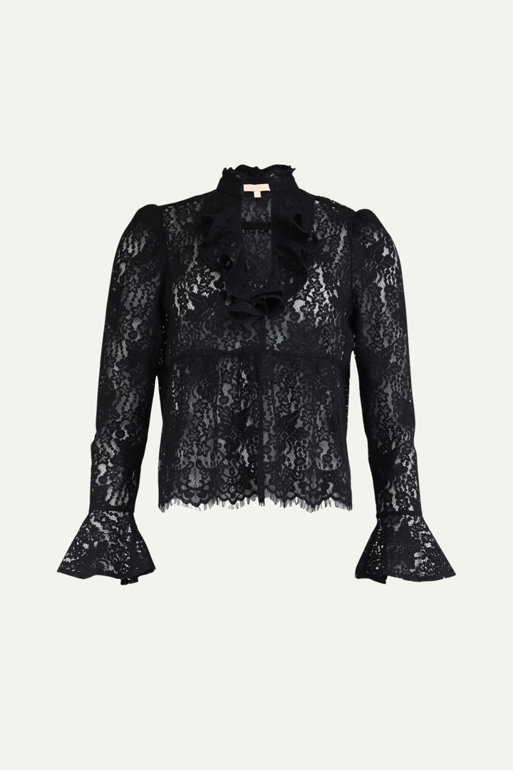 Lace Ruffle Blouse