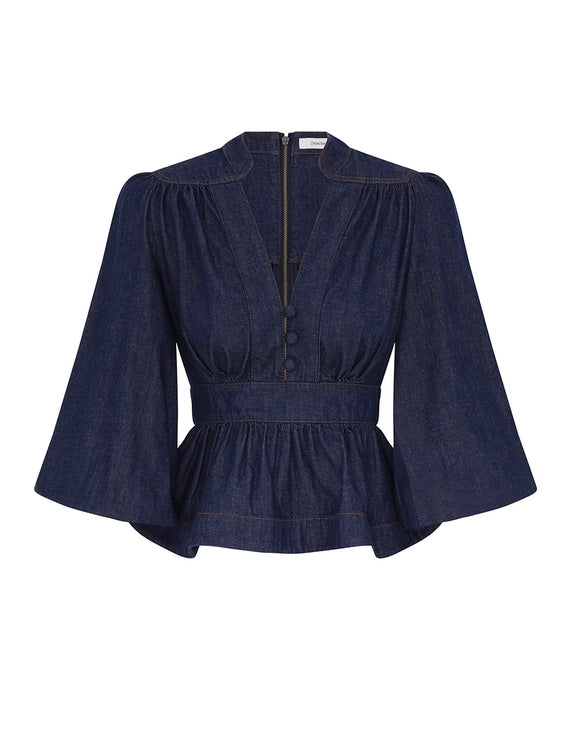 Awaken Denim Blouse