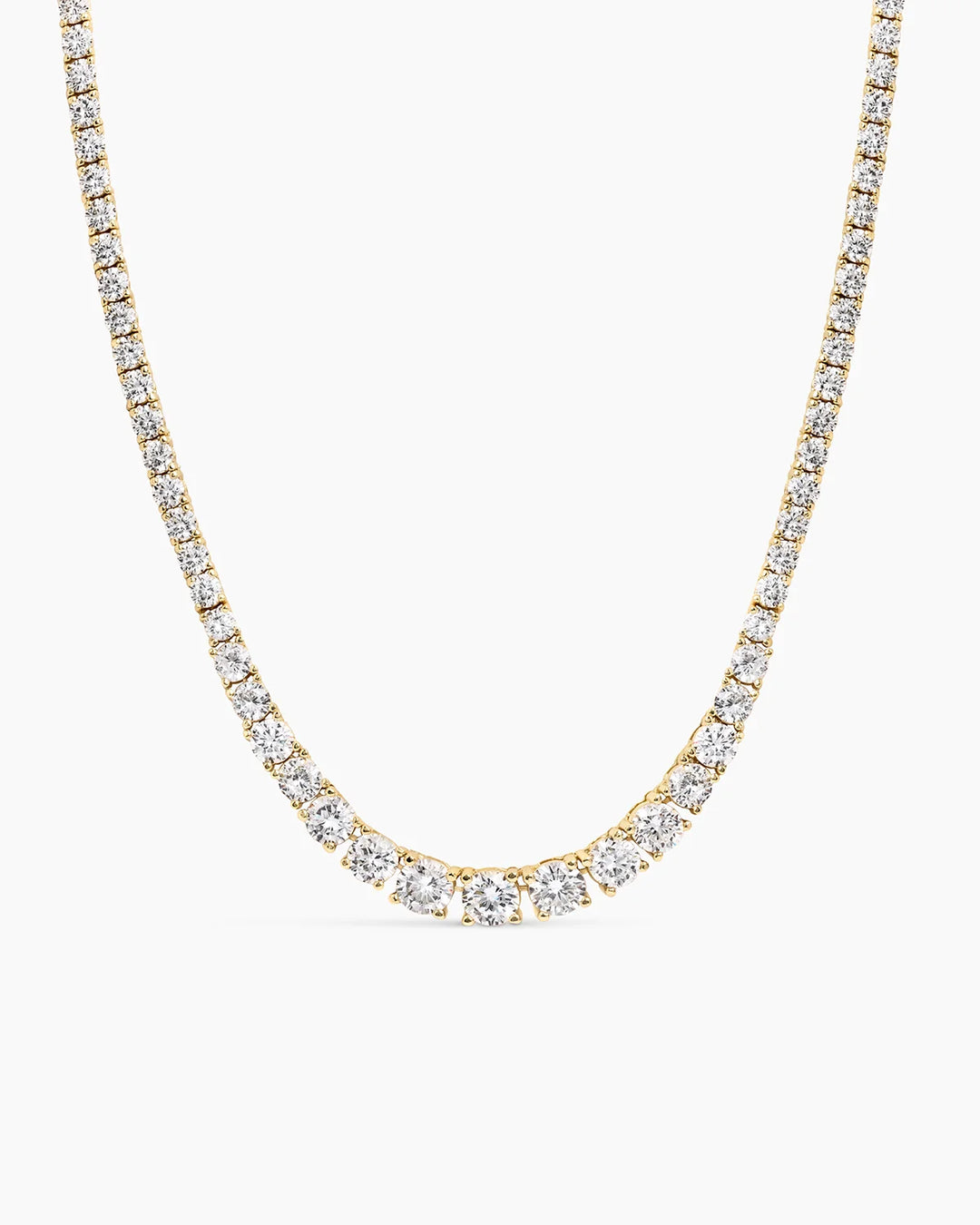 Dropped Tennis necklace