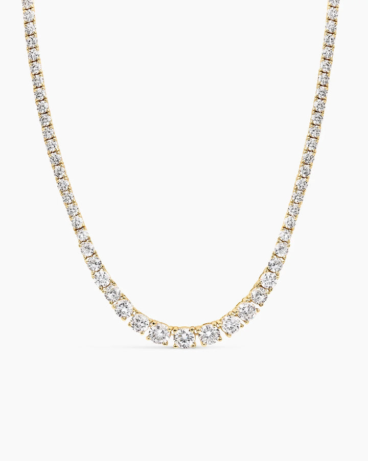 Dropped Tennis necklace