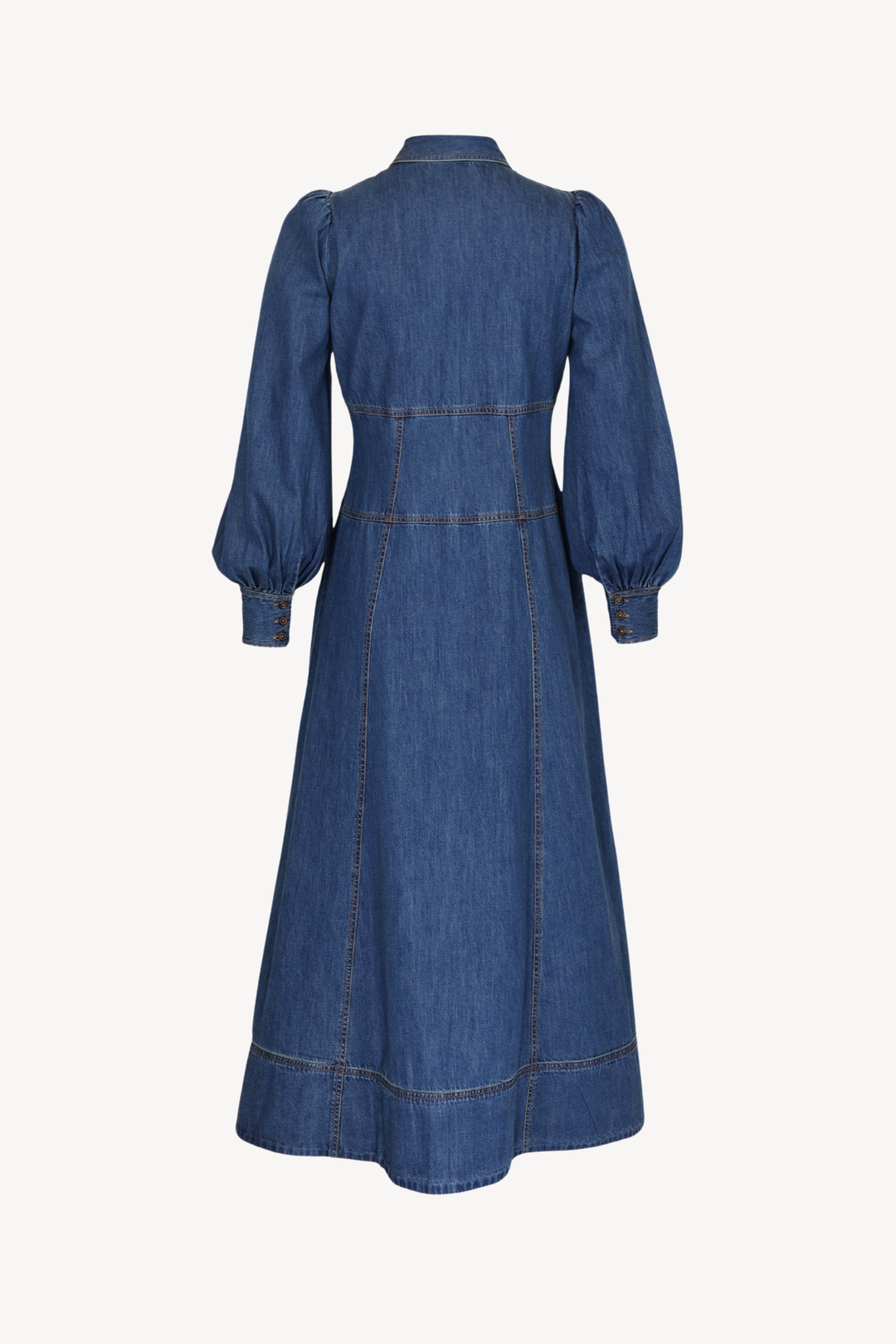 Denim Button-Down Dress