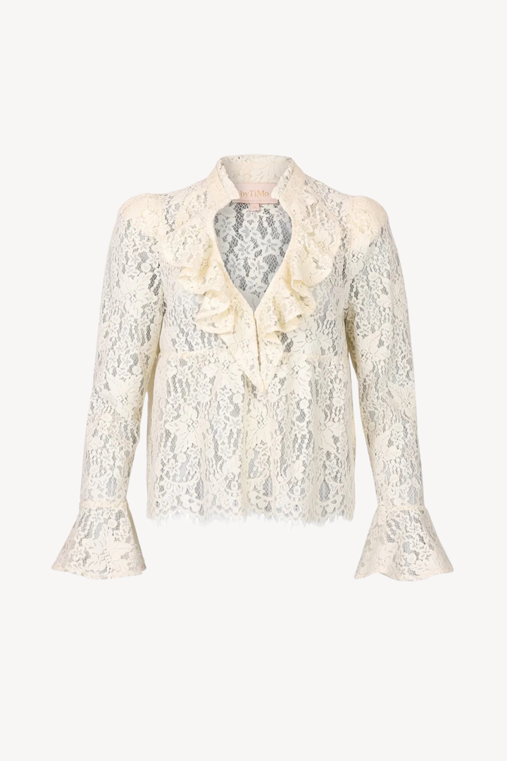 Lace Ruffle Blouse