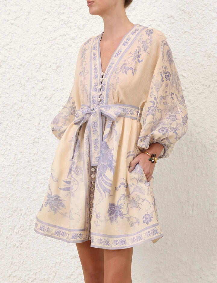 Indra Plunge Mini Dress