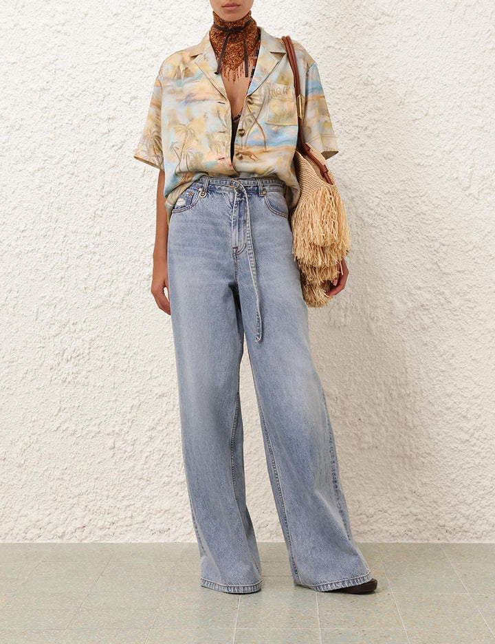 Illuminate Relaxed Flare Jean