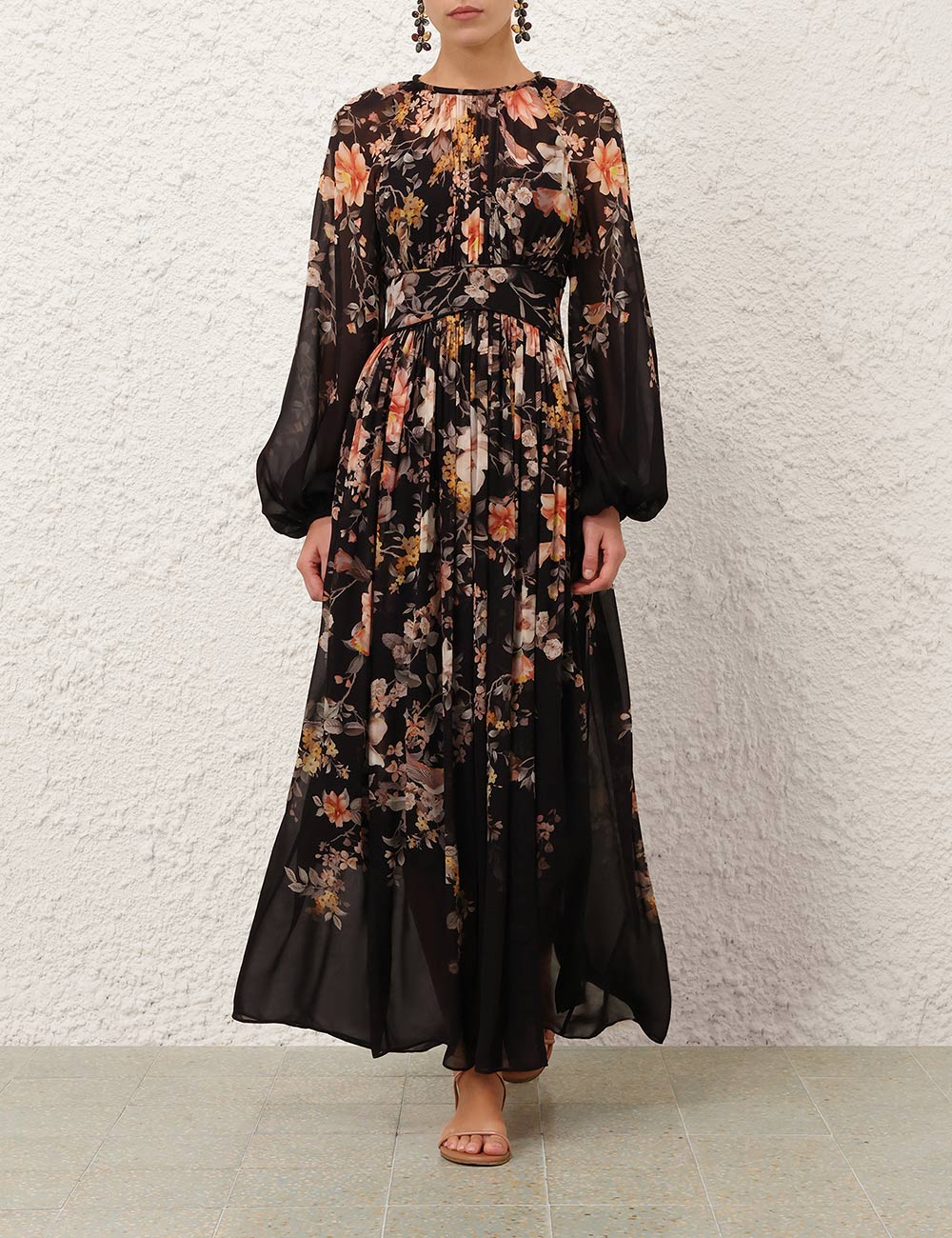 Carousel Billow Maxi Dress