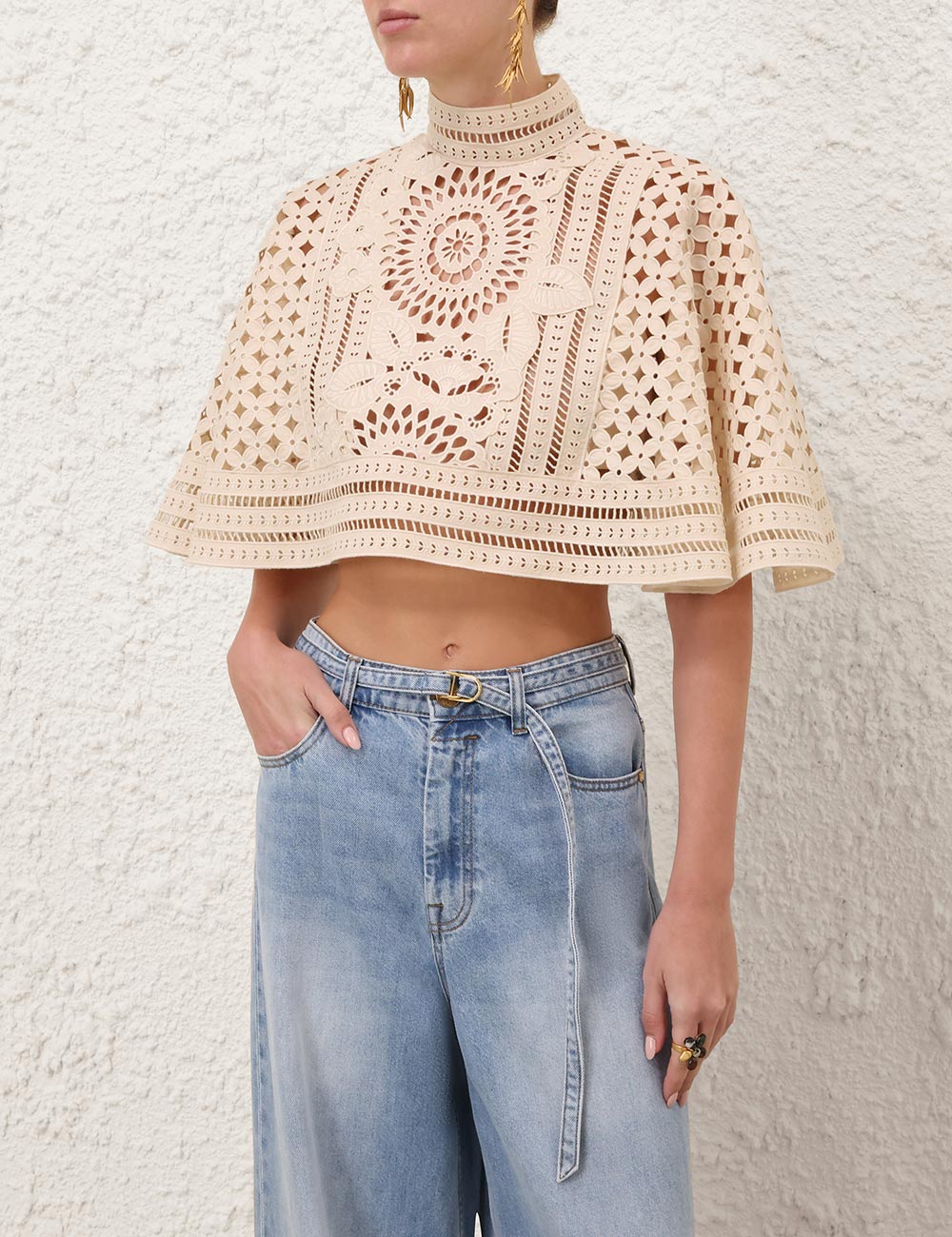 Indra Embroidered Cape