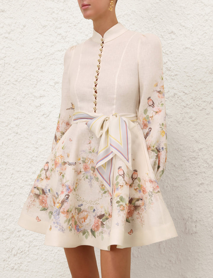 Valiant Button Mini Dress