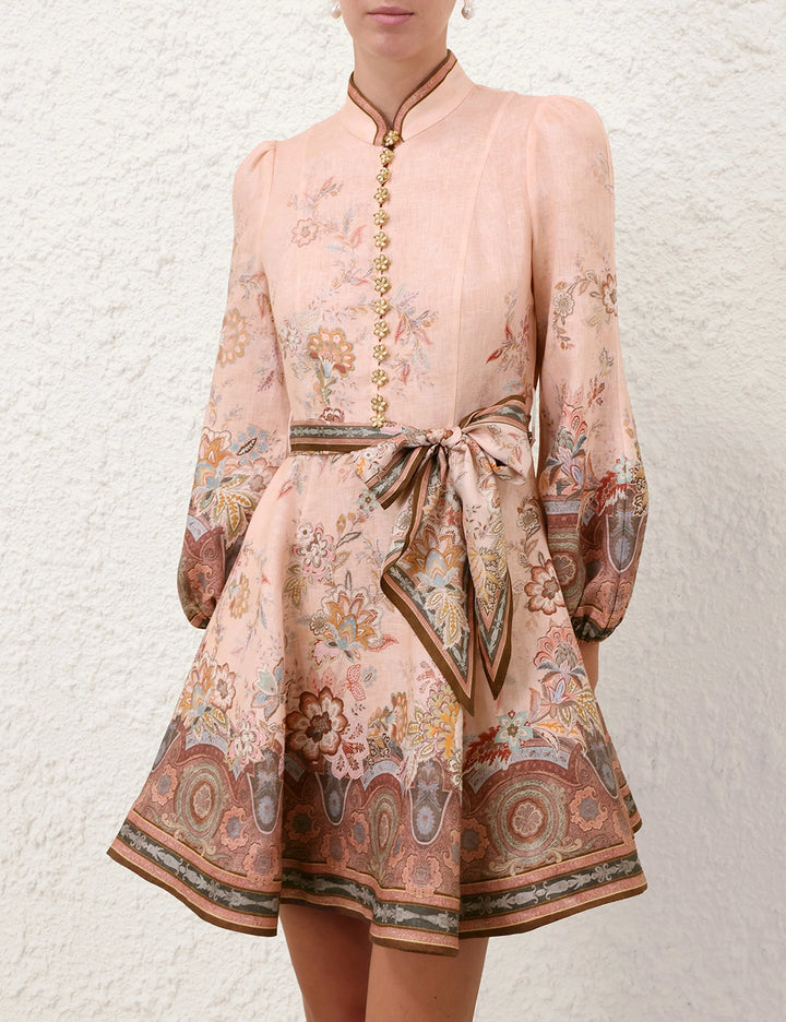 Alchemy Button Mini Dress