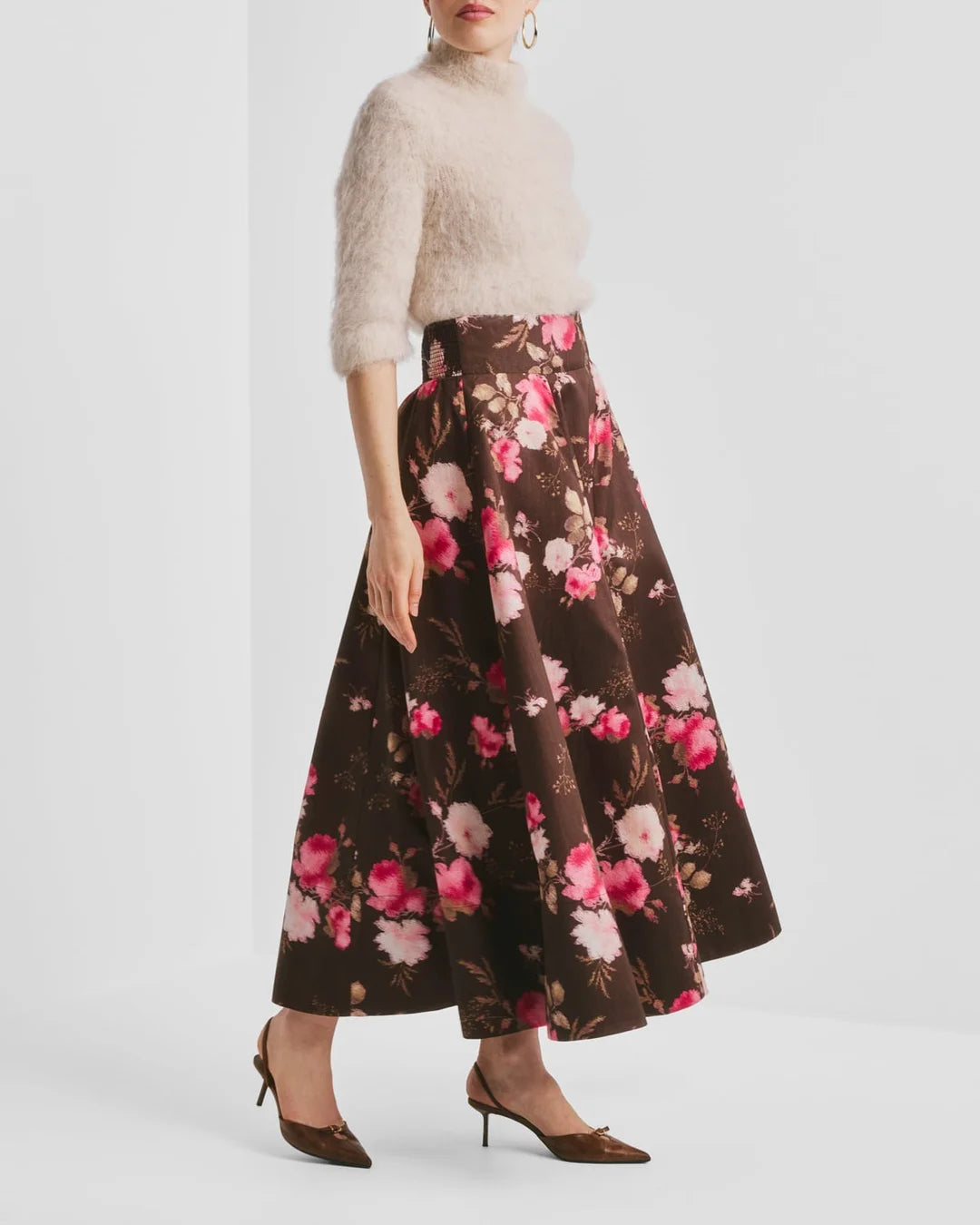 Taffeta Maxi Skirt