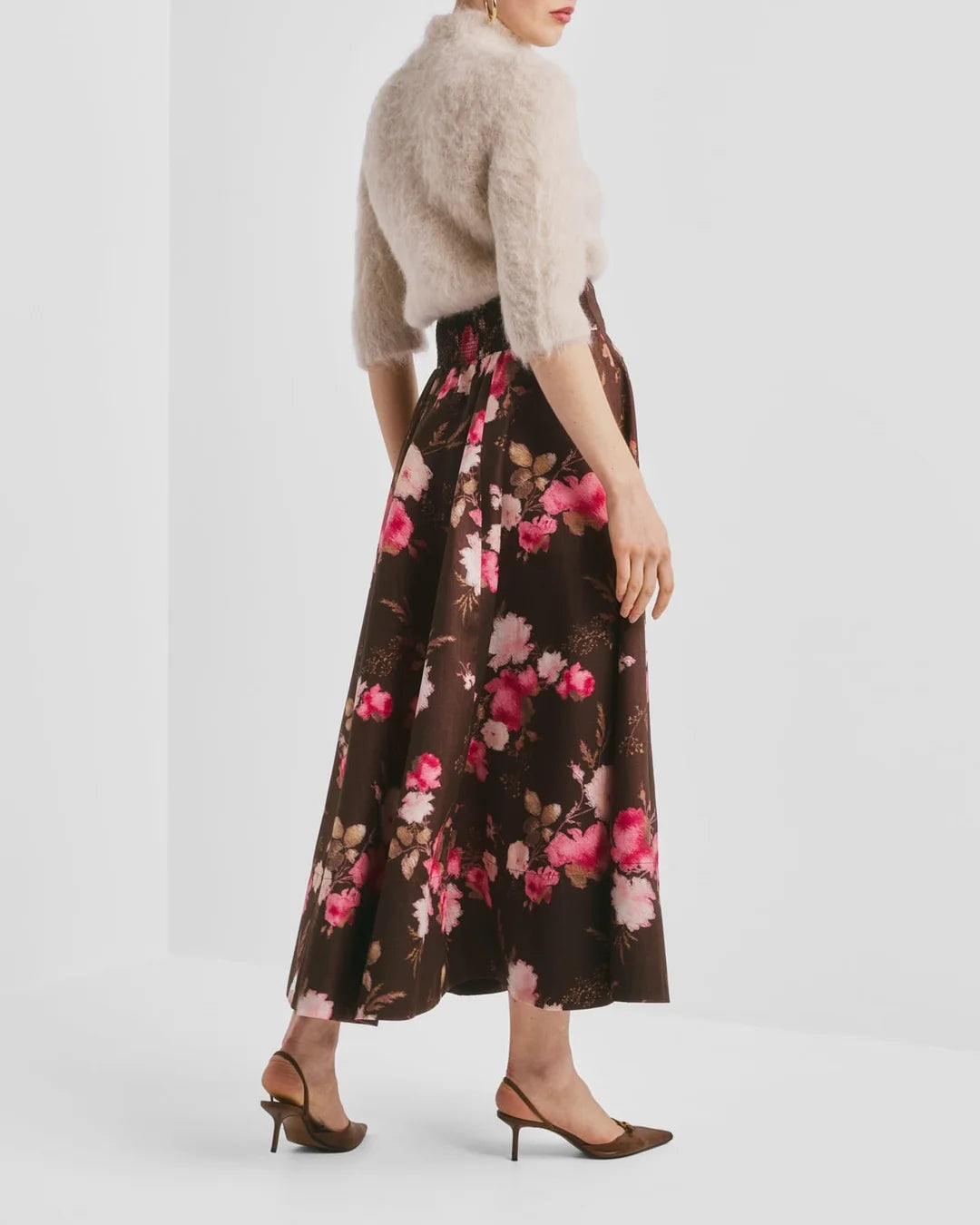 Taffeta Maxi Skirt