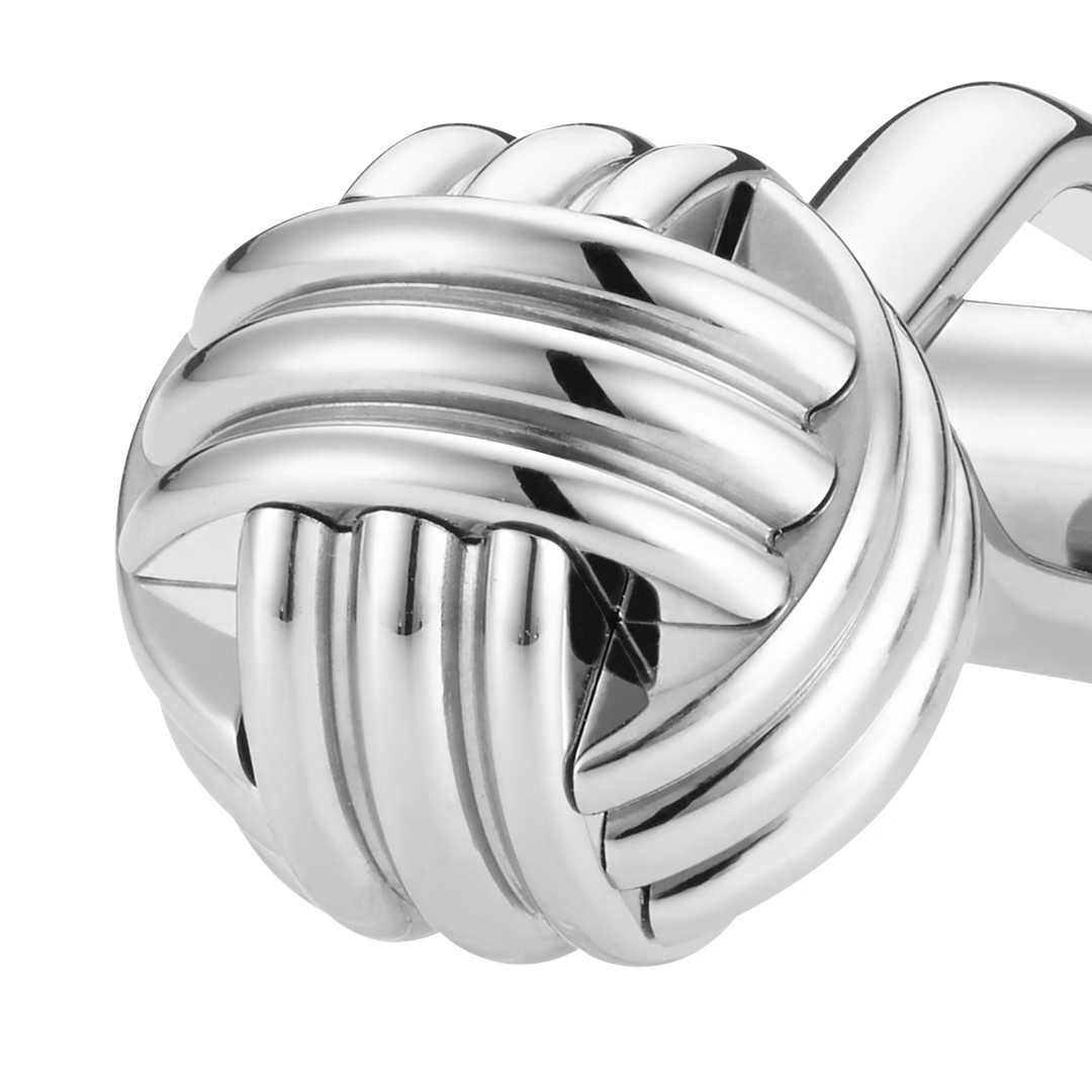 Cuff Links, knot in stainless steel