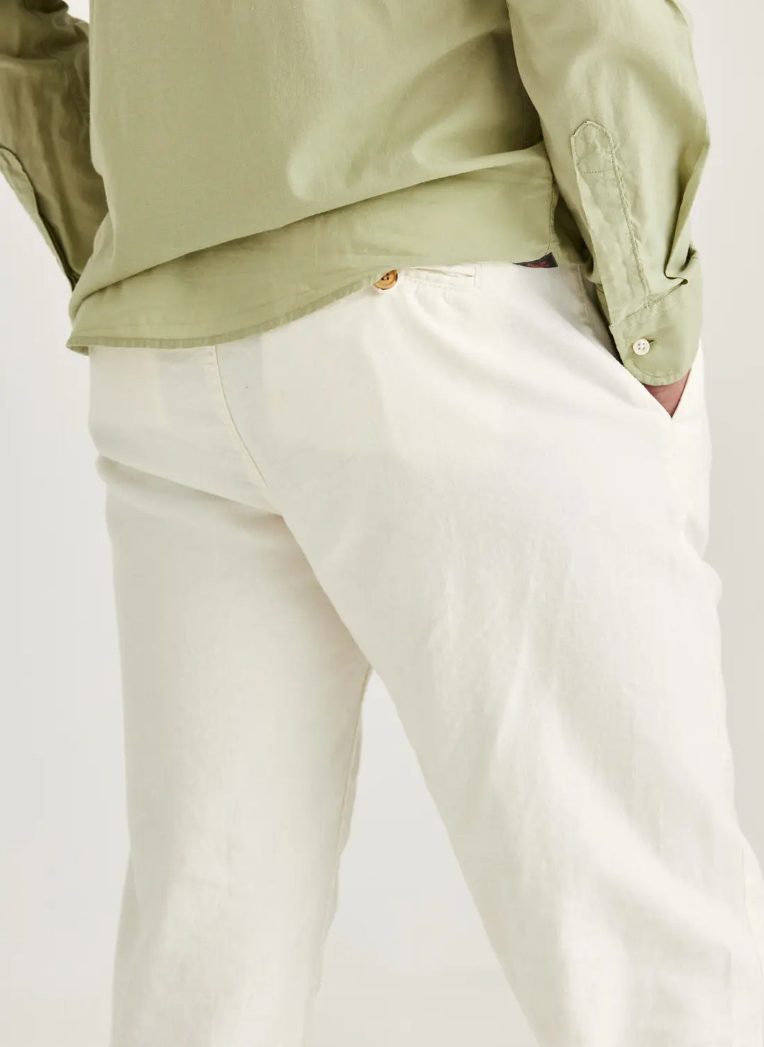 MORRIS Fenix Linen Trouser