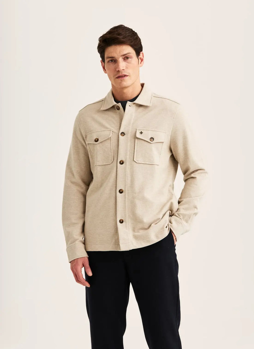 Andrew Piqué Jersey Overshirt