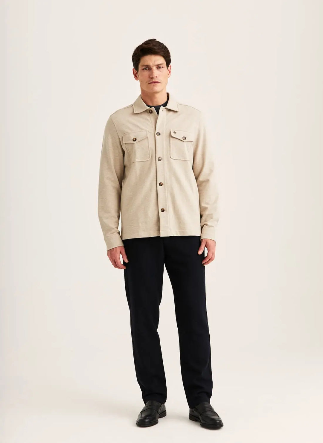 Andrew Piqué Jersey Overshirt