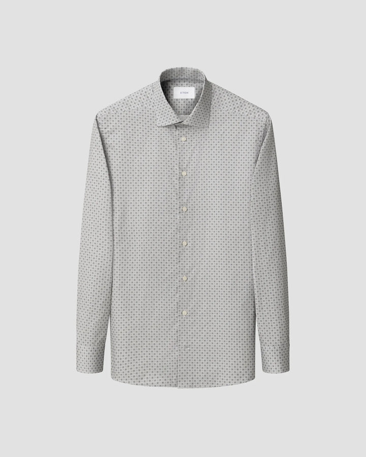 Slim Fit Micro Floral Print Shirt