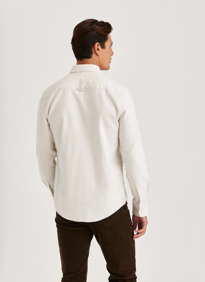 Twill Flannel Shirt-Slim Fit