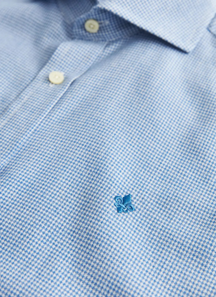 MORRIS Soft Twill Dogtooth Shirt-Slim Fit