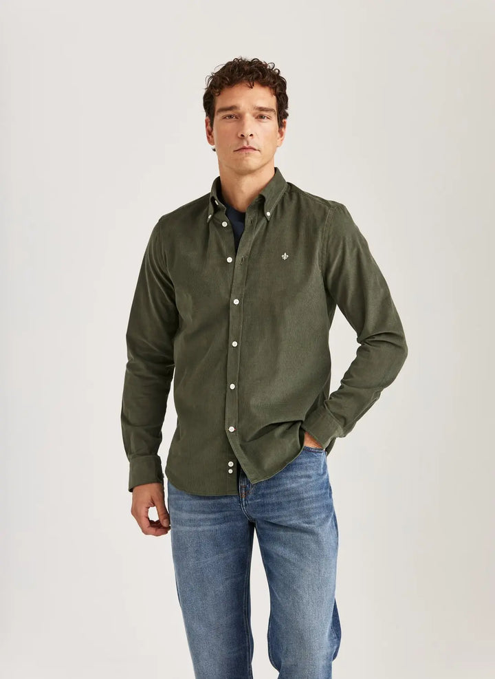 MORRIS Douglas Cord Shirt-Slim Fit