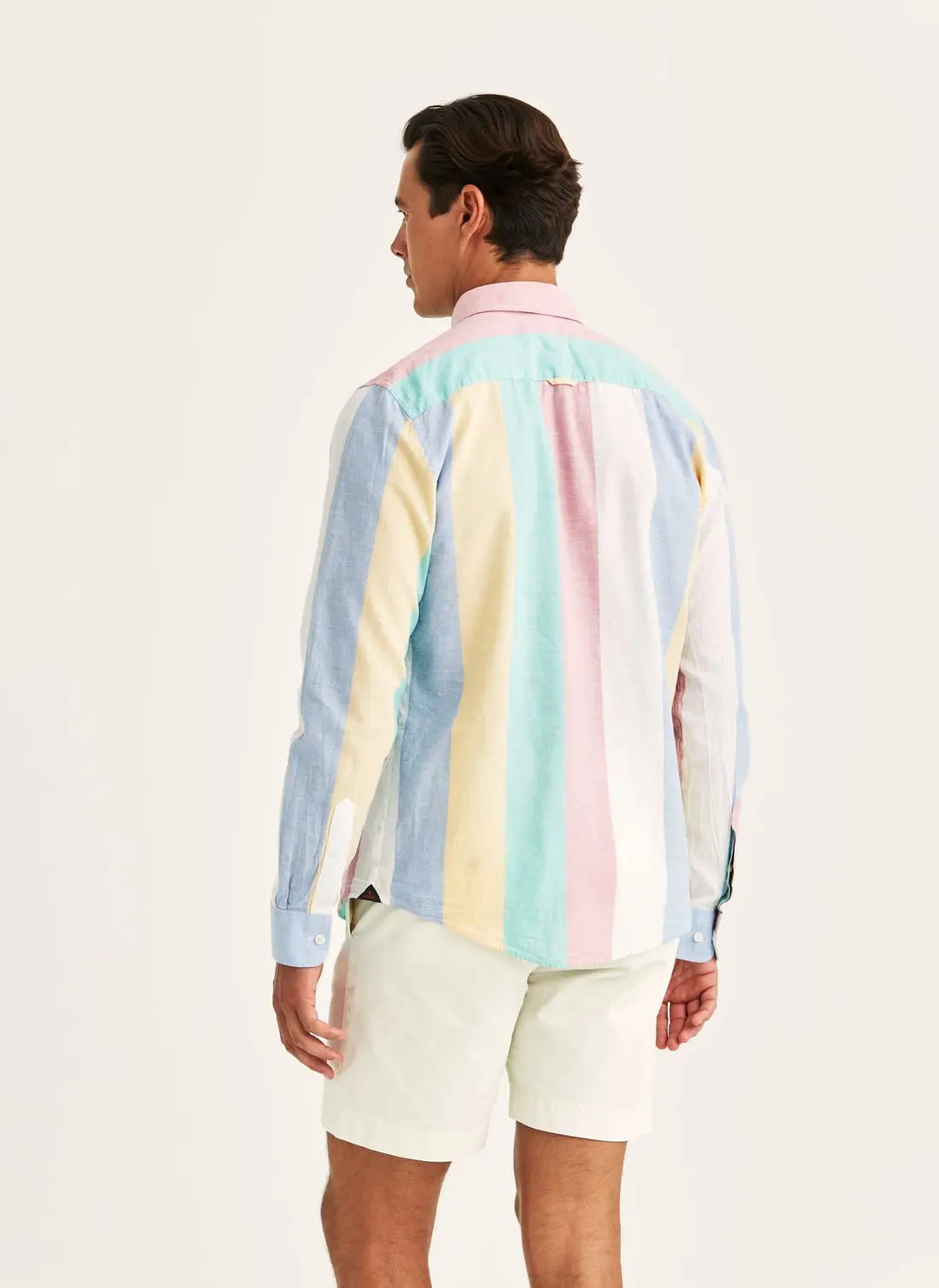 Happy Linen Stripe Shirt-Classic Fit