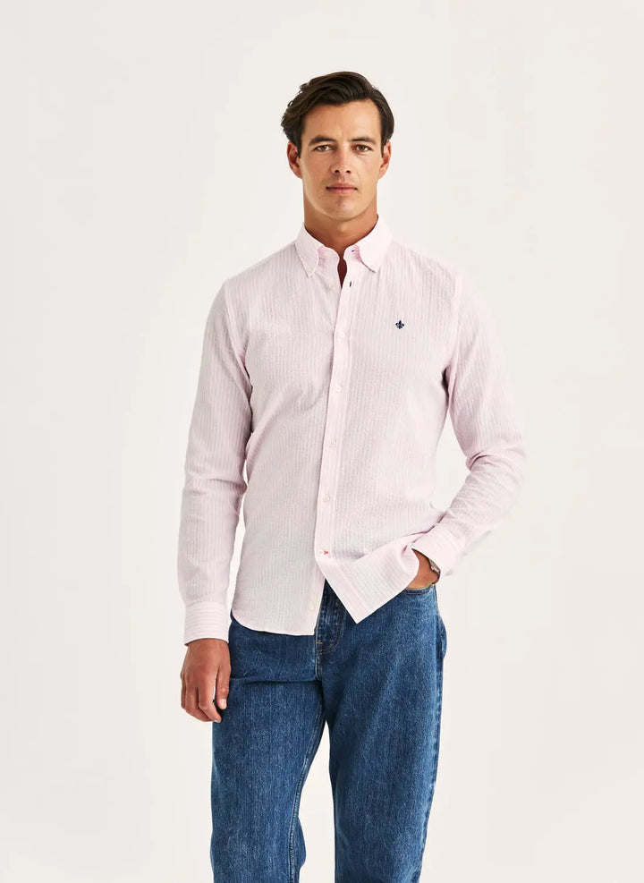 Morris Seersucker Shirt-Slim Fit
