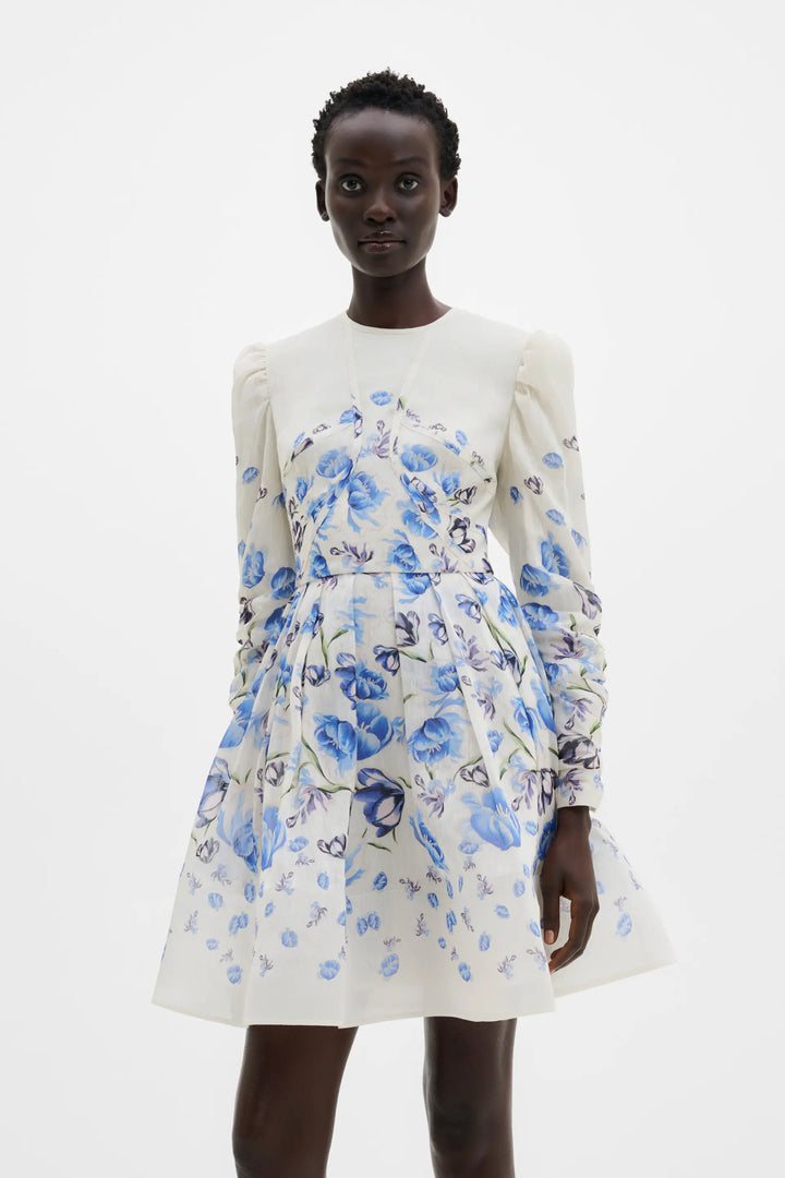 Leoni Silk Blend Mini Dress