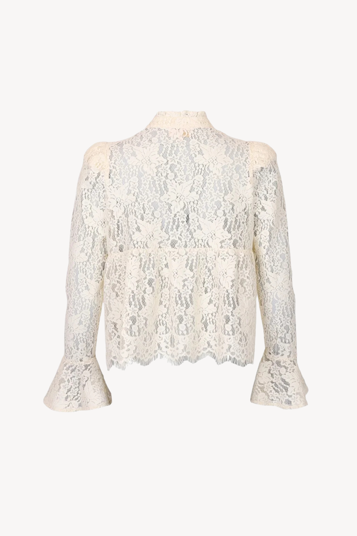 Lace Ruffle Blouse