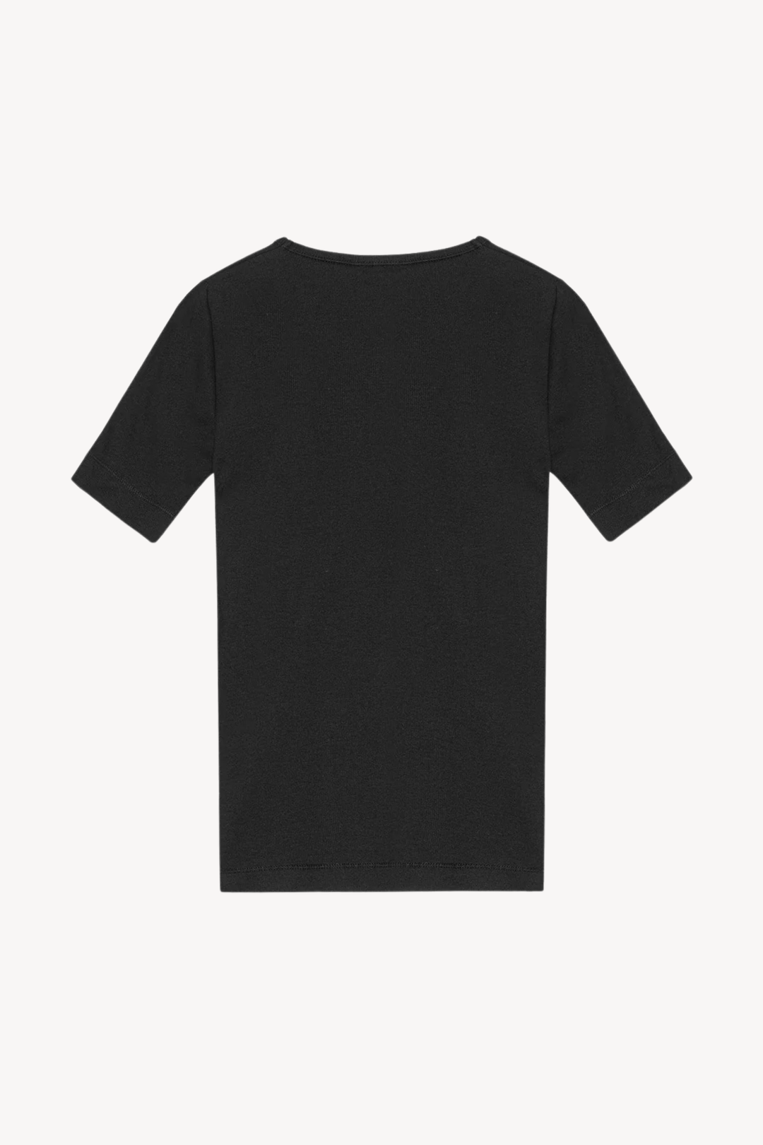 Soft Cotton Rib Short Sleeve T-Shirt