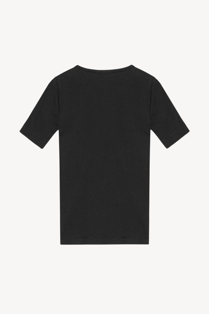 Soft Cotton Rib Short Sleeve T-Shirt