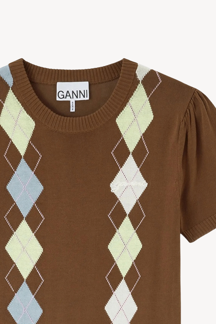 Light Cotton Argyle T-shirt