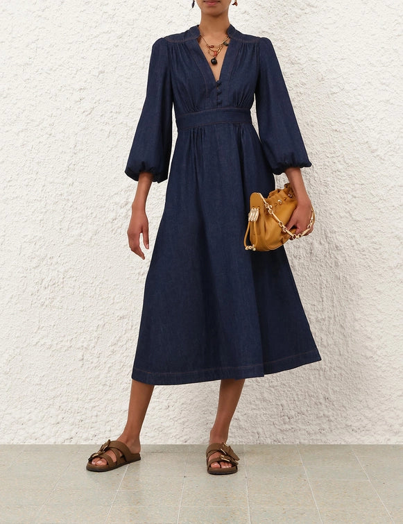 Awaken Denim Midi Dress