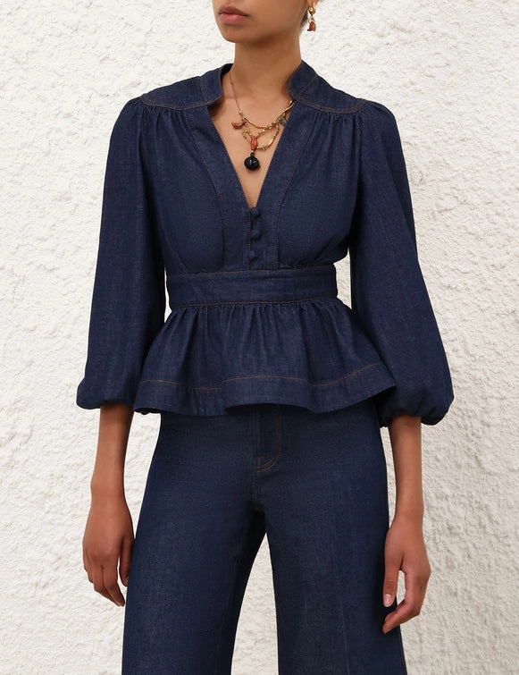 Awaken Denim Blouse