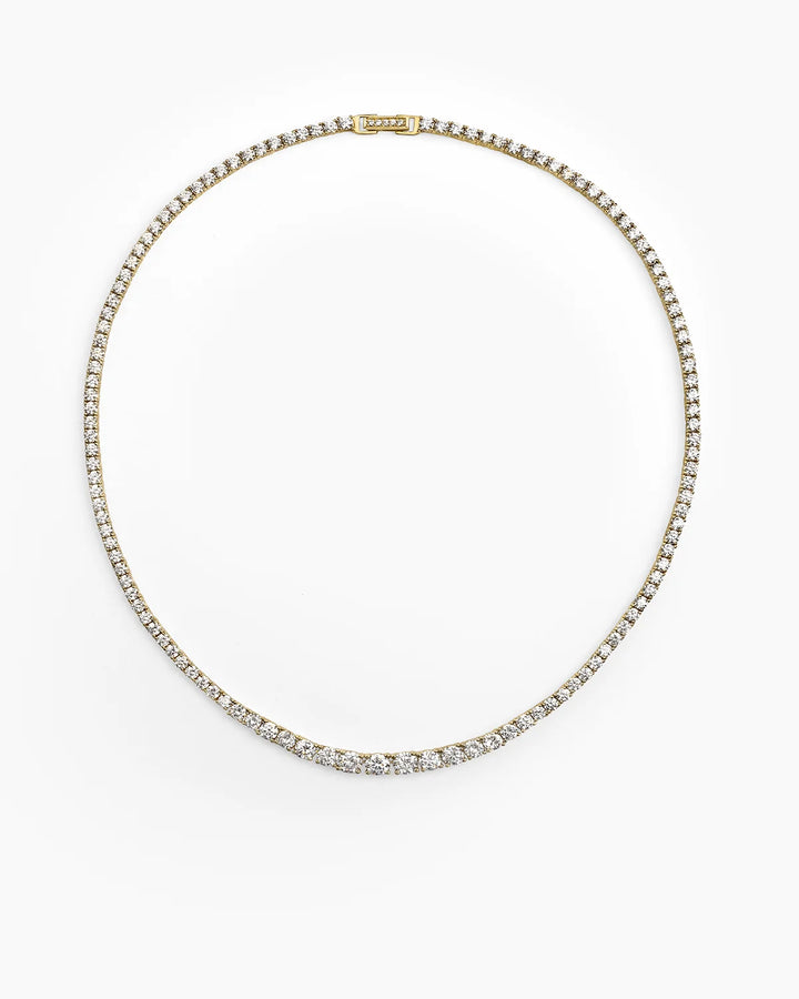 Dropped Tennis necklace