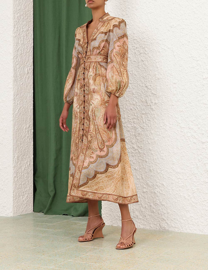 Wanderlust Plunge Midi Dress