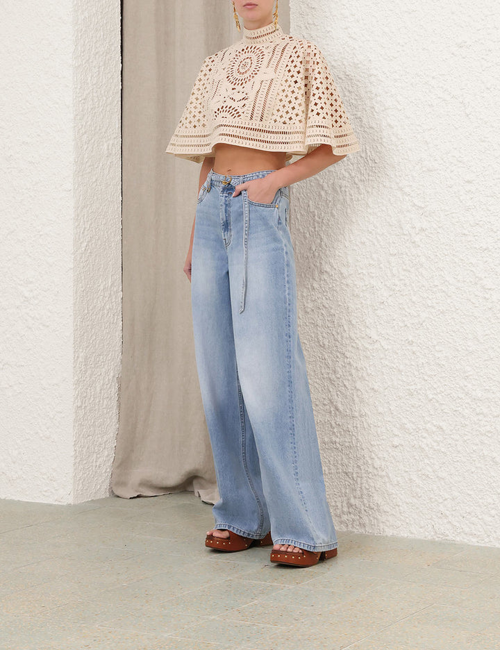 Indra Denim Relaxed Flare Jean