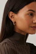 TENNIS MEDIUM HOOP EARRINGS