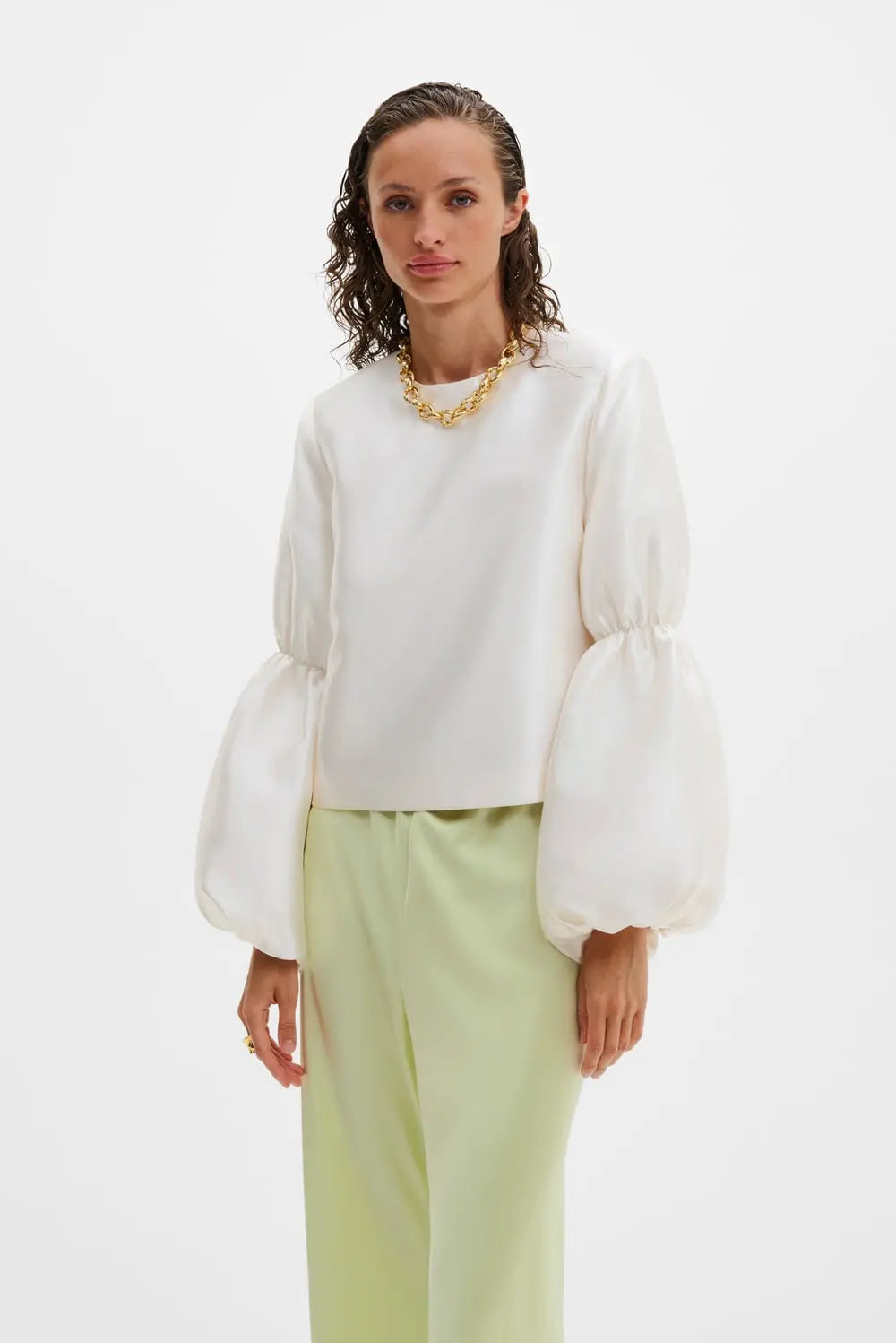 Cia Double Pouf Sleeve blouse