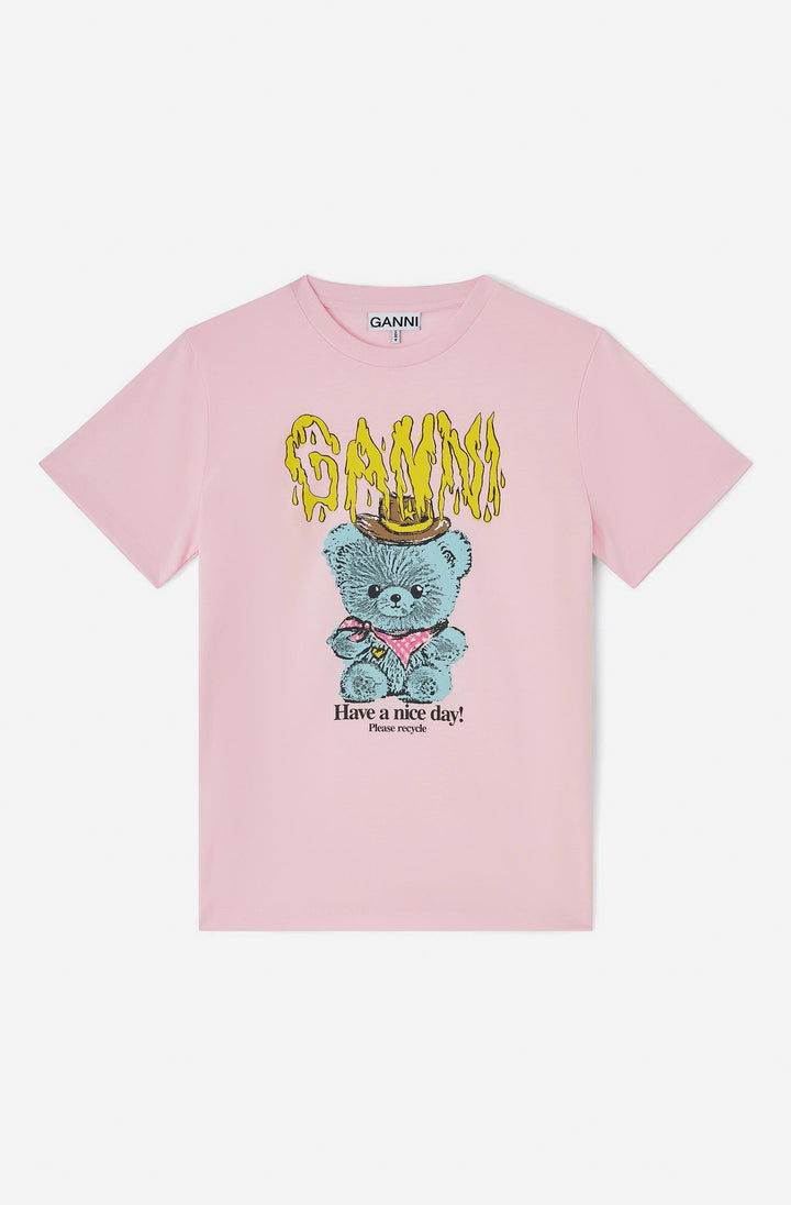 Basic cotton Jersey T-shirt Cowboy Bear Print